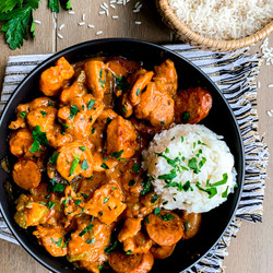 Chicken, Shrimp &amp; Sausage Etouffee