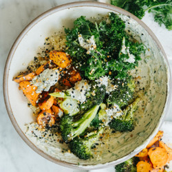 Rainbow vegetable bowl