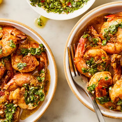 One-pan Chimichurri Shrimp