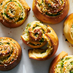 Sesame Scallion Buns