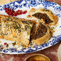 Giant Mushroom And Pearl Barley ‘sausage’ Roll