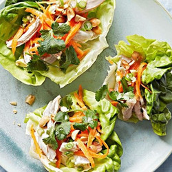 Poached-chicken Cups With Ginger-scallion Oil