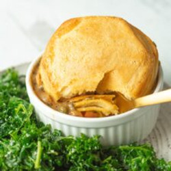 Easy Chicken Pot Pie For One