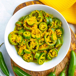 Chilli Pickle Recipe (hari Mirch Ka Achar)