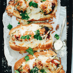 Spinach And Pork Meatball Subs