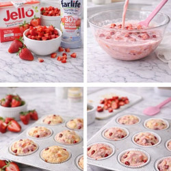 Strawberry Protein Muffins