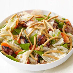 Grilled Chicken And Chopped Veggie Salad With Sesame-ginger Vinaigrette