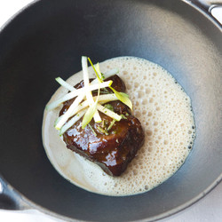 Lobster Bisque, Braised Pork Cheek And Apple