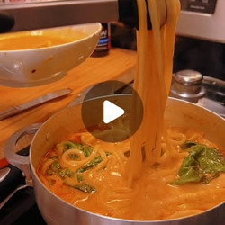 Thai Red Curry Dumpling Soup