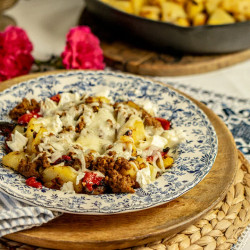 Cheesy Beef &amp; Potato Hash