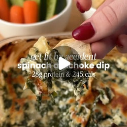 High-protein Artichoke Spinach Dip
