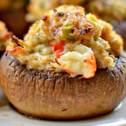 Creamy Crab Stuffed Mushrooms