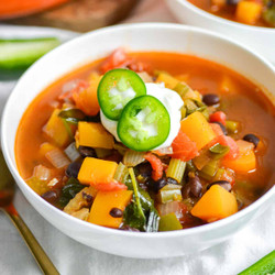 Black Bean Butternut Squash Soup