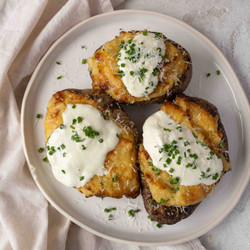 Garlic Butter Jacket Potatoes