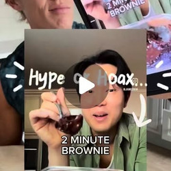 2 Minute High Protein Microwave Brownie