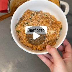 Creamy Beef Orzo