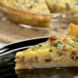 Sausage Quiche With Tater Tot Crust