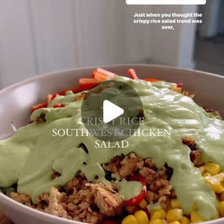 Crispy Rice Southwest Chicken Salad