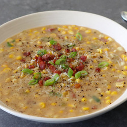 “cacio E Pepe” Corn Chowder