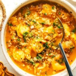 Butternut Squash, Tortellini And Italian Sausage Soup