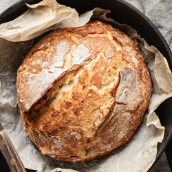 2 Ingredient Sourdough Bread