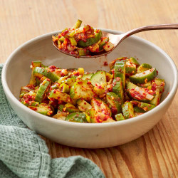 Korean Cucumber Kimchi (Oi Kimchi)