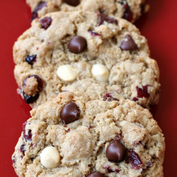 Gluten-free Oatmeal Cranberry Chocolate Chip Cookies