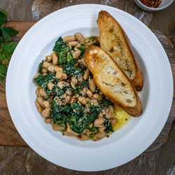 Mushrooms, Beans &amp; Kale