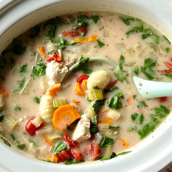Slow Cooker Chicken Gnocchi Soup