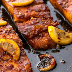 Honey-garlic Glazed Salmon