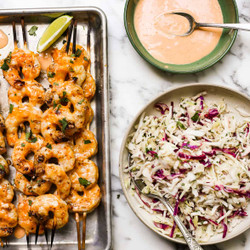 Bang Bang Shrimp Skewers