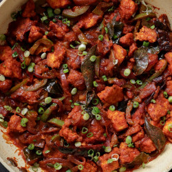 Tofu Kondattam (South Indian Spicy Crispy Tofu)