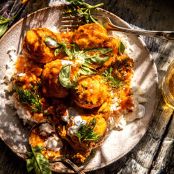 Crockpot Buffalo Chicken Meatballs