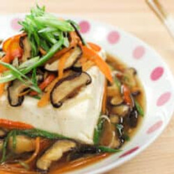 Steamed Tofu "Deluxe" เต้าหู้นึ่งทรงเครื่อง