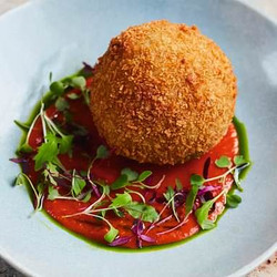 Smoky Aubergine Parmigiana Arancini