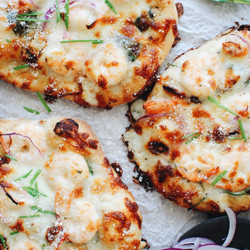 Ranch Shrimp And Spinach Pizzas