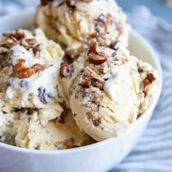 Homemade Butter Pecan Ice Cream