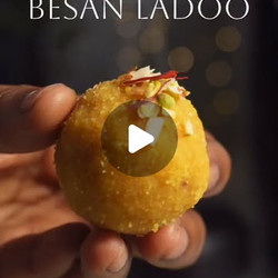 50 Calorie | Low-calorie Besan Ladoo