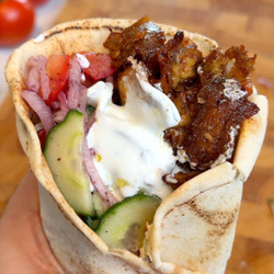 Crispy Tofu Shawarma Wraps