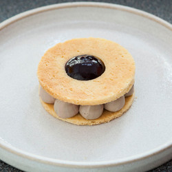 Chicken Liver Parfait And Cherry Jammy Dodger