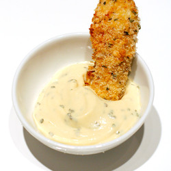 Baked Panko Chicken Tenders With Basil Aioli