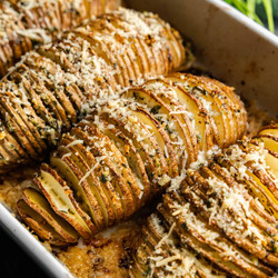 Garlic Herb Hasselback Potatoes