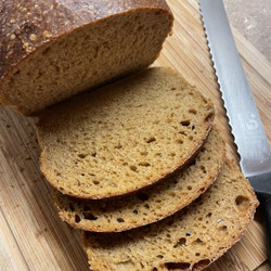Grammy's Sourdough Oatmeal Molasses Brown Bread