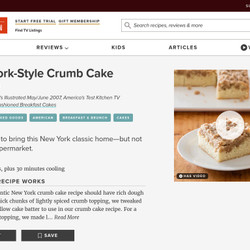 New York-style Crumb Cake