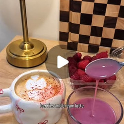 Berries And Cream Latte
