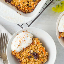 Carrot Cake Baked Oatmeal