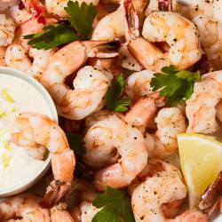 Roasted Shrimp Cocktail With Lemon-horseradish Aioli