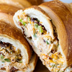 Jalapeño Popper Stuffed French Bread