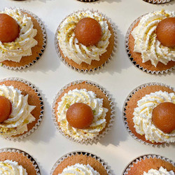 Gulab Jamun Cupcakes