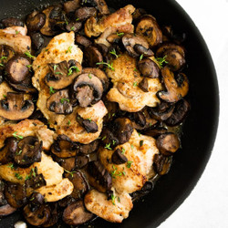 Garlic Mushroom Chicken Thighs